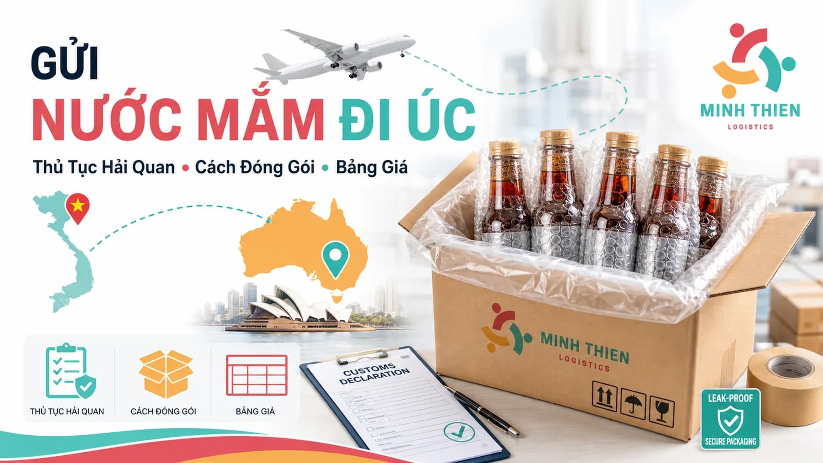 Gửi thực phẩm chức năng đi Úc: Thủ tục hải quan và quy trình thông quan an toàn