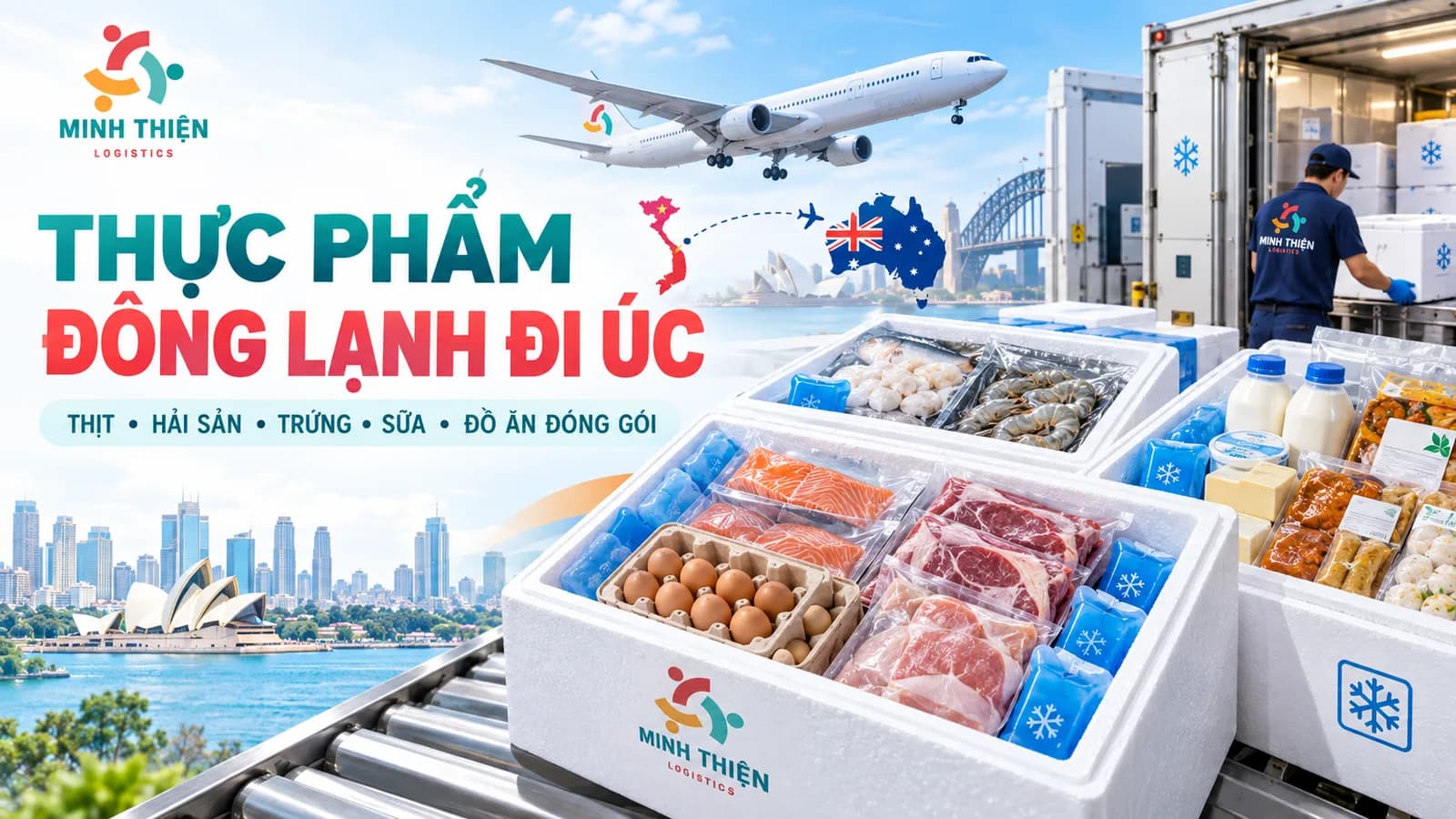 Gửi hàng đi Úc chỉ từ 130.000đ/kg – Nhận hàng khó, cồng kềnh, hàng đông lạnh