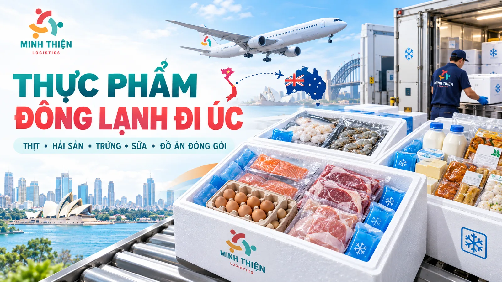 Gửi hàng đi Úc chỉ từ 130.000đ/kg – Nhận hàng khó, cồng kềnh, hàng đông lạnh